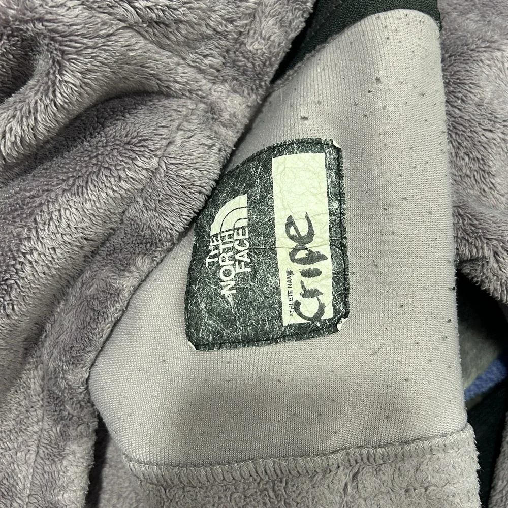 GIRLS YOUTH The North Face Oso Hooded Jacket Large 14/16 Zip Hoodie Ashen Purple